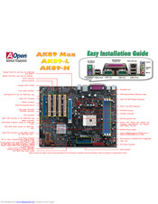 AOpen AK89-N Easy Installation Manual