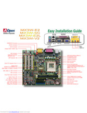 AOpen MX3W-V2 Easy Installation Manual