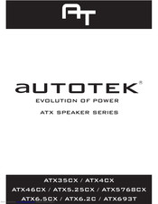 Autotek ATX5.25CX Installation Manual