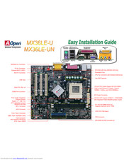 AOpen MX36LE-UN Easy Installation Manual