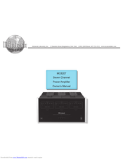 McIntosh MC8207 Owner's Manual