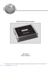 McIntosh MCC301M Owner's Manual