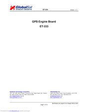 Globalsat ET-333 User Manual
