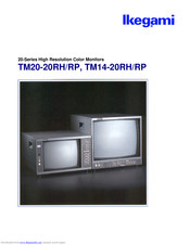 Ikegami TM20-20RP Quick Manual