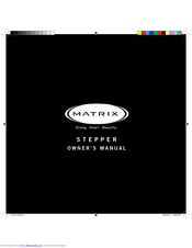 Matrix Stepper Owner's Manual