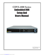 Crest Electronics CDVS-4108 Setup And User's Manual