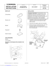 Honda 08E60-SCV-100 Installation Instructions
