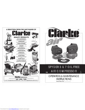 Clarke SPYDER 7 Operation & Maintenance Instructions Manual