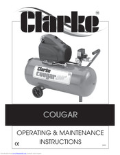 Clarke COUGAR 25 Operation & Maintenance Instructions Manual