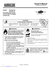 Quadra-Fire FG21SP-LP Owner's Manual