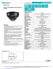 EverFocus ED730 Specifications