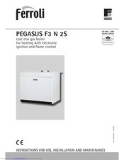 Ferroli PEGASUS F3 N 2S Instructions For Use, Installation And Maintenance