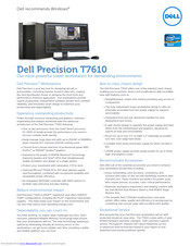 Dell Precision T7610 Technical Specifications