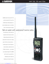 Garmin VHF 725e Specifications
