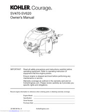 Kohler Courage Sv530 Manuals Manualslib