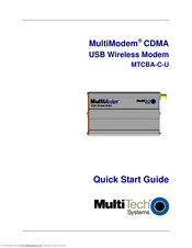 Multitech MTCBA-C-U Quick Start Manual