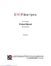 Lantronix DVI Fiberlynx Product Manual