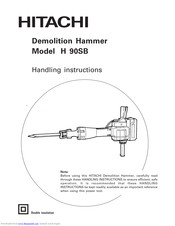 Hitachi H 90SB Handling Instructions Manual