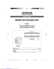 Hitachi RAC-18CX9 Instruction Manual