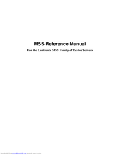 Lantronix MSS Series Reference Manual