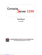 Lantronix Console Server 3200 User Manual