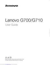 Lenovo G700 User Manual