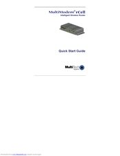 Multitech MultiModem rCell MTCBA-X-EN2 Quick Start Manual