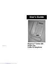 Regency Regency 500 Series User Manual