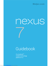 Asus Nexus 7 Manual Book