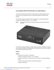 Cisco DPC2100 Datasheet