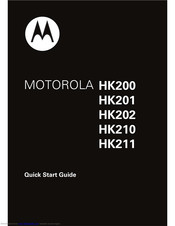 Motorola HK200 Quick Start Manual