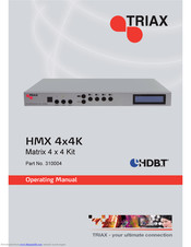 Triax HMX 4x4K Operating Manual