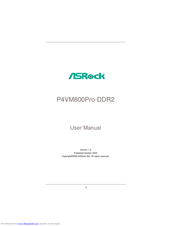 ASROCK P4VM800Pro-DDR2 User Manual