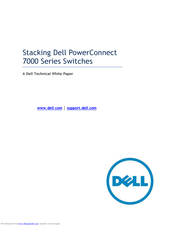 Dell PowerConnect 7000 Series Stacking Instructions