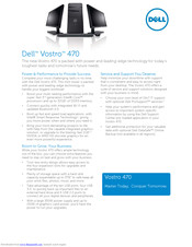 Dell Vostro 470 Quick Manual