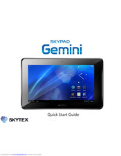 Skytex SkyPad Gemini Quick Start Manual