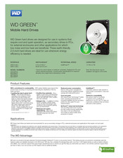 Western Digital WD GREEN WD20NPVX Specification