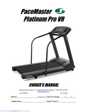 Pacemaster pro discount plus treadmill manual