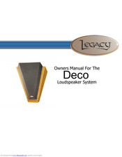 Legacy Deco Owner's Manual