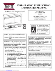 Empire Comfort Systems VFL20IN72P-1 Owner's Manual
