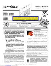 Heat & Glo TRUE-50C Owner's Manual