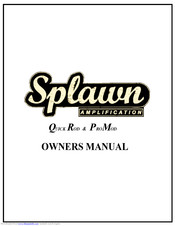 Splawn Amplification promod Owner's Manual