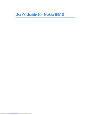 Nokia 6510 User Manual