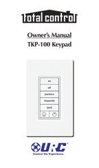 Universal Remote Control Total Control TKP-100 Owner's Manual