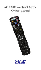 Universal Remote Control MX-1200 Owner's Manual