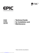 TMC Epic 800-EFM Technical Manual  For Installation And  Maintenance