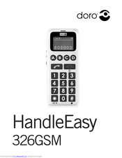 DORO HANDLEEASY 326GSM Instructions Manual