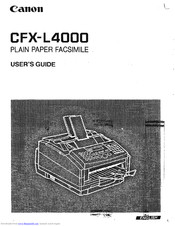 Canon CFX-L4000 User Manual