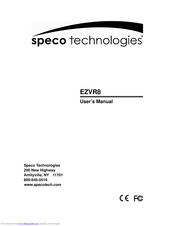 speco EZVR8 User Manual