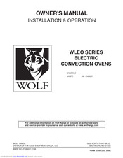 wolf WLEO Series Owner's Manual